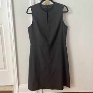 Theory Charcoal Sleeveless Midi Dress